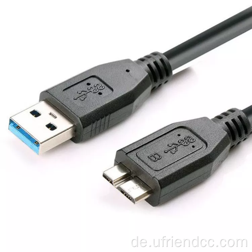 Hochgeschwindigkeit 5 -Gbit / s -Datenlade -Micro -USB 3.0 -Kabel für eine tragbare externe Festplatte